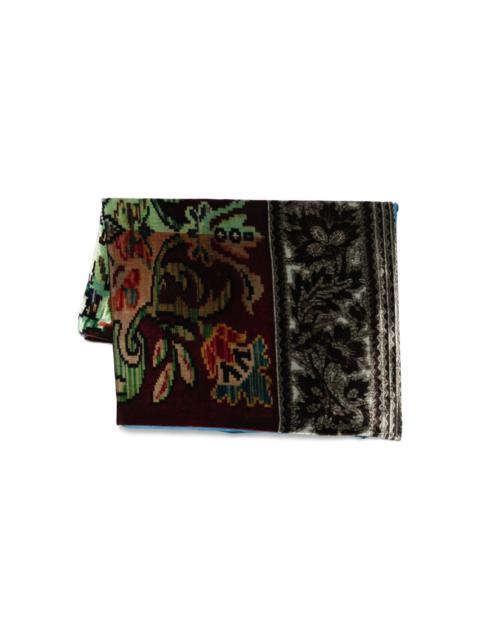 floral-pattern scarf