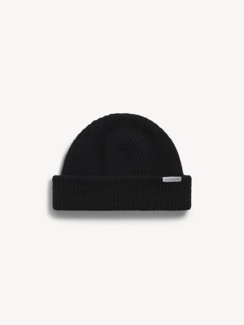 Men's Wool Beanie in Black