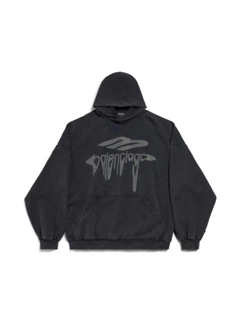 Men's 3b Liquified Hoodie Large Fit in Black/grey