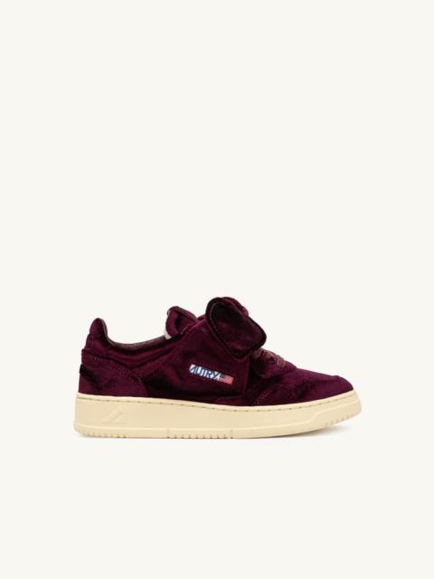 MEDALIST LOW BOW 'VELVET' SNEAKERS COLOR BURGUNDY