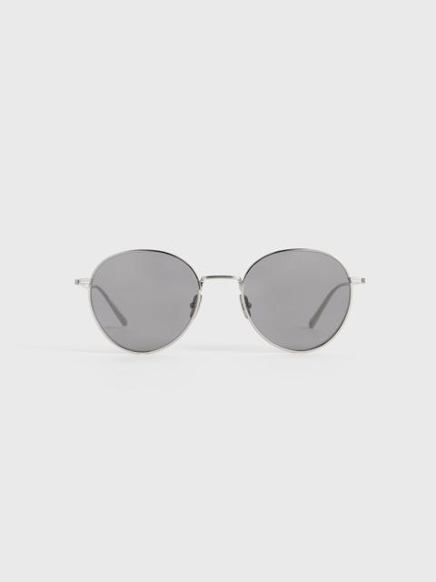 Round sunglasses silver