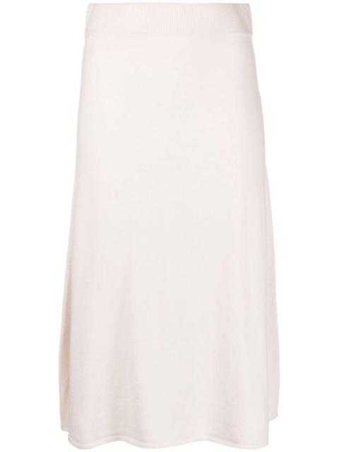 flared knitted skirt