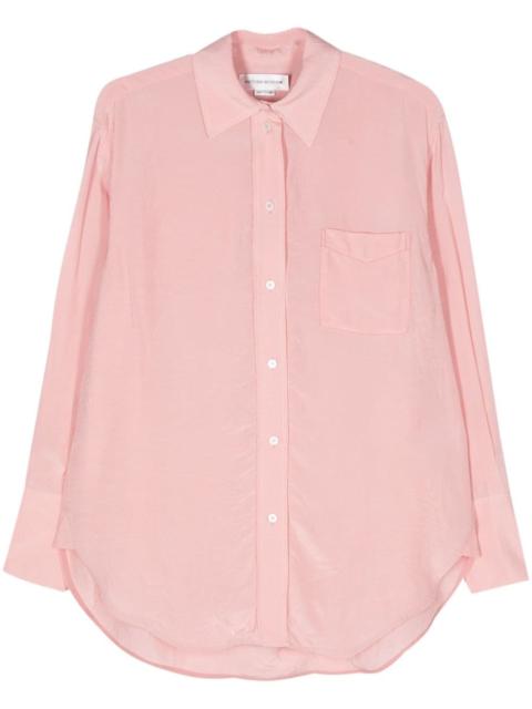 crinkled long-sleeve shirt