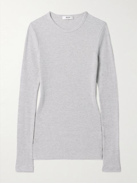 Delphi Ribbed Jersey Top