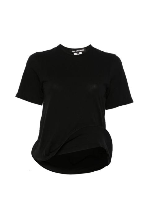 structured-hem T-shirt