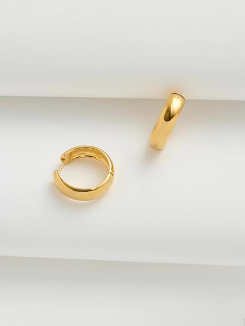 Demi-Fine Chunky Medium Hoop Earrings