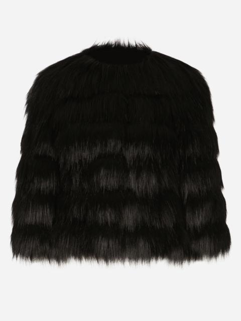 Faux fur jacket
