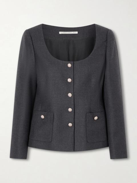 Embellished Wool-flannel Jacket