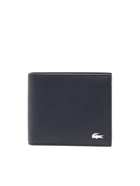 logo-plaque leather wallet