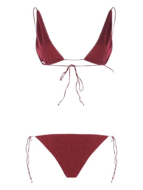 lurex triangle bikini