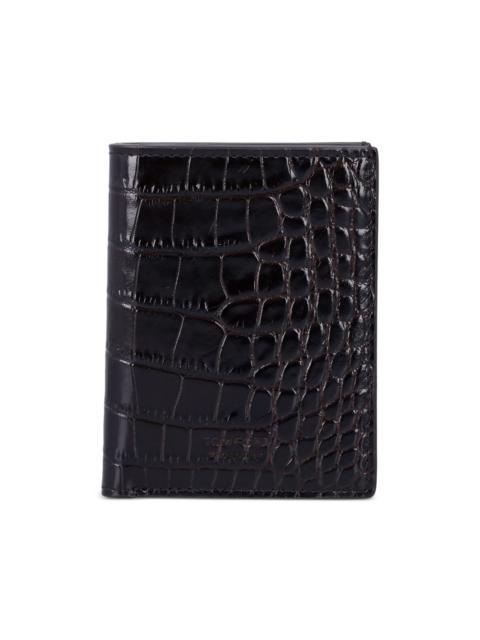 folding textured card holder