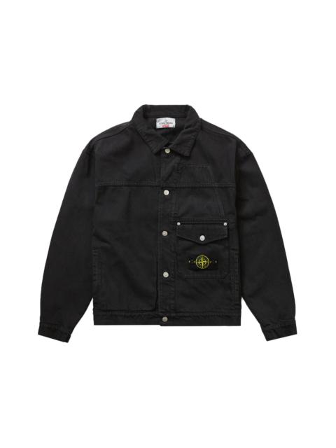 Supreme Stone Island Denim Trucker Jacket Black