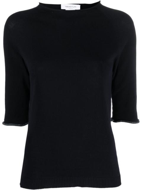 round-neck cotton top