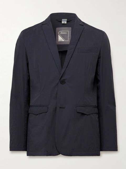Slim-Fit Shell Blazer Navy