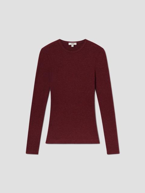 DELPHI SLIM TEE IN BRICK