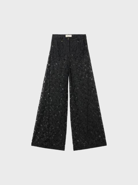 SUPERWIDE-LEG PANTS IN RÉBRODÉ LACE
