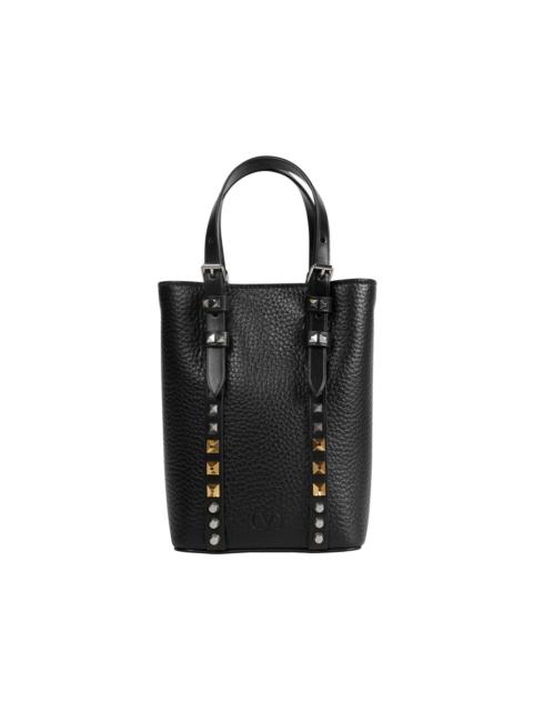 mini Rockstud leather tote bag