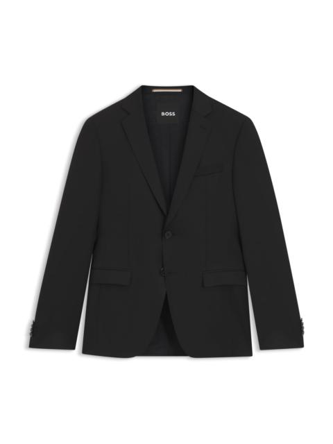SINGLE-BREASTED JACKET IN VIRGIN-WOOL SERGE