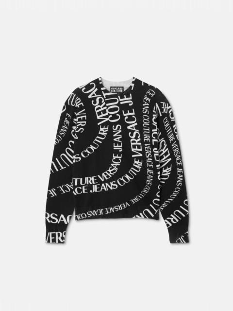 Printed Cotton Knit Sweater