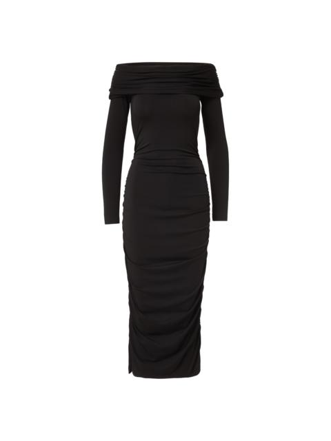 TINETTE OFF-THE-SHOULDER MIDI DRESS