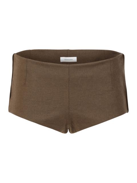 WOOLIE SHORTS COFFEE