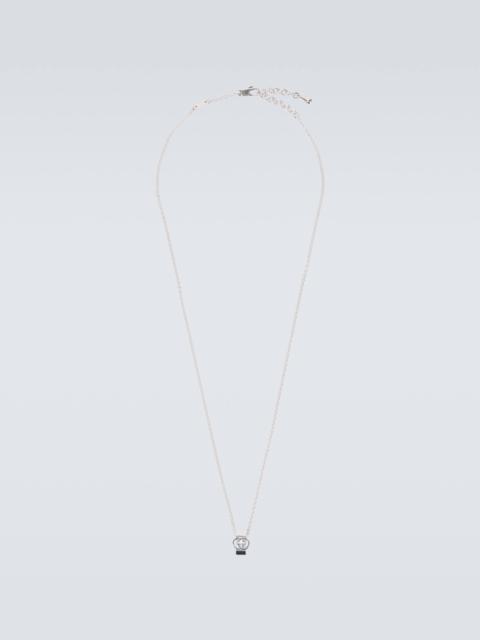 Interlocking G sterling silver necklace