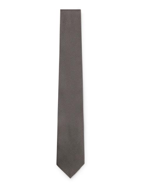 SILK TIE WITH MICRO PATTERN