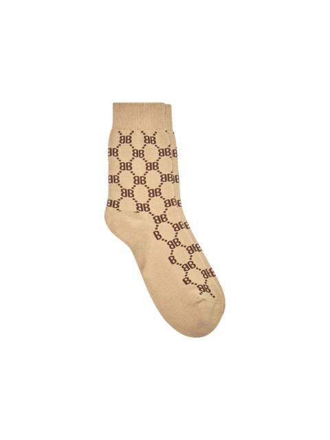 Gucci x Balenciaga The Hacker Project Hacker BB Tennis Socks Beige