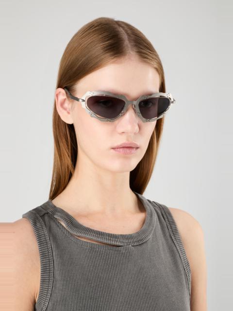 Silver Brushed NOPEA Metal Sunglasses