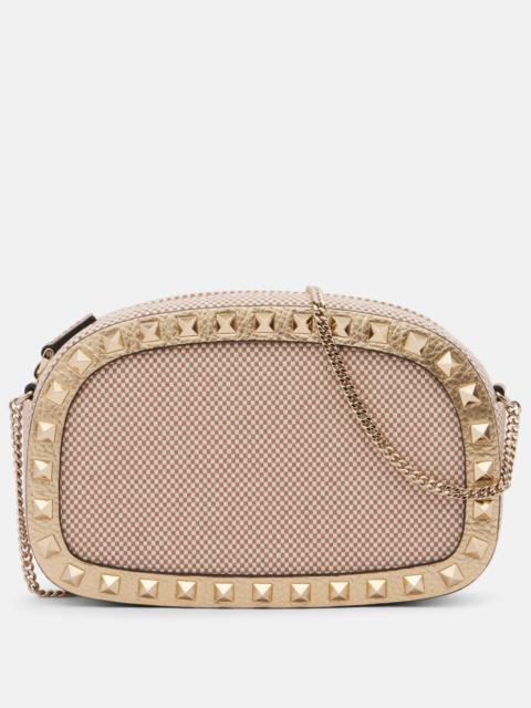 Rockstud VLogo Mini canvas shoulder bag