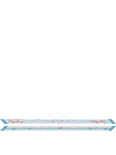 Rubans Longchamp Headband Lagoon - Silk