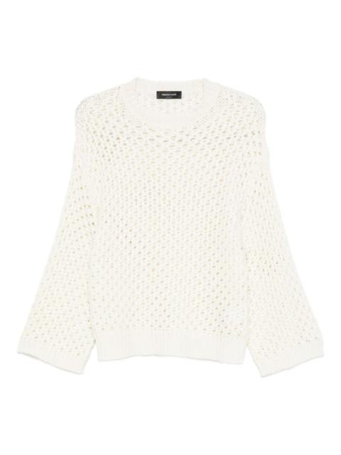 open knit sweater