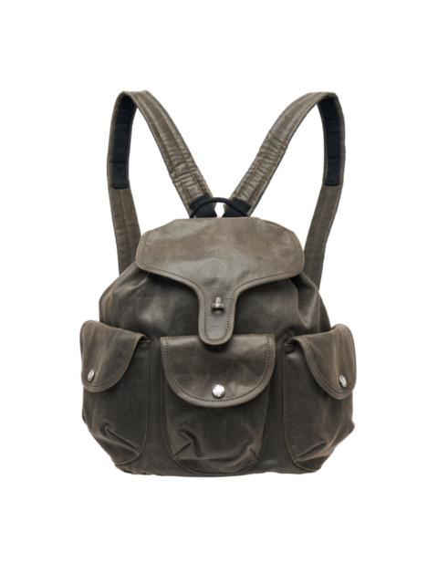 Oil Skin Cargo Backpack