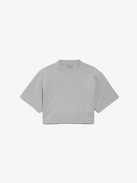 Women's Cropped T-shirt in Balenciaga Grey