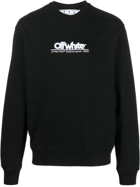 logo-embroidered long-sleeve sweatshirt