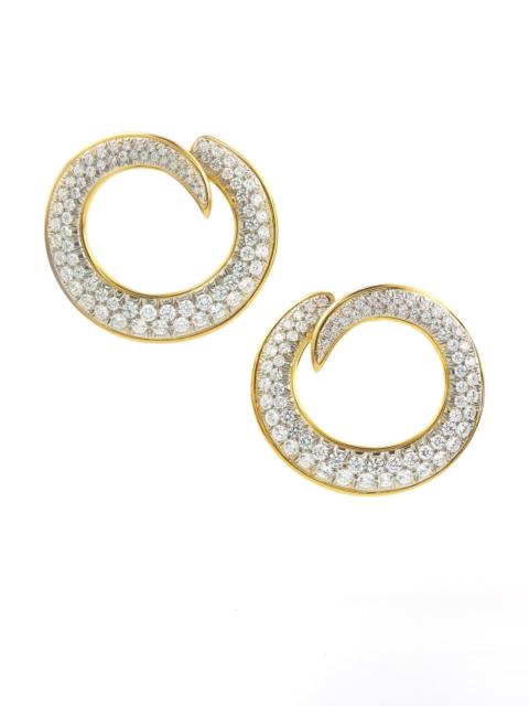 Diamond Loop Earrings