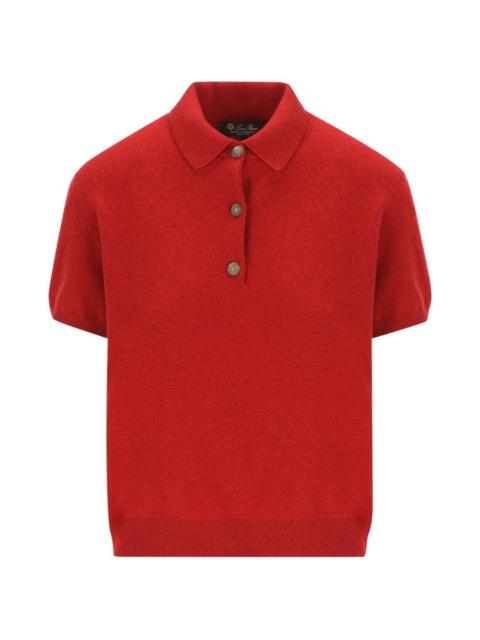 cashmere polo top