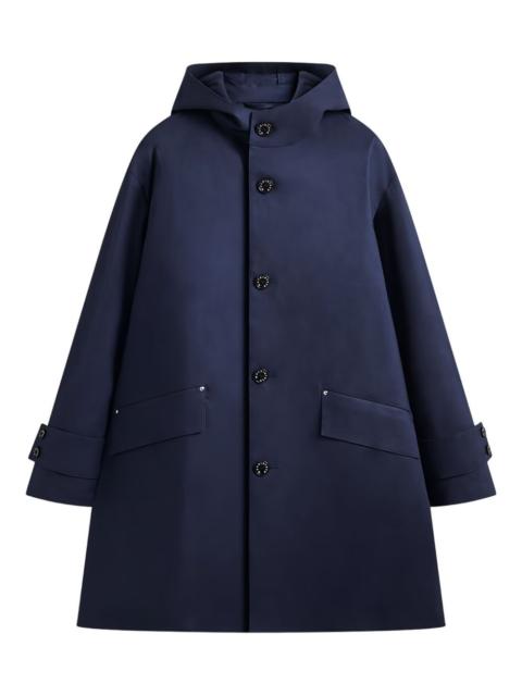 Humbie Raintec hooded button-fastening coat