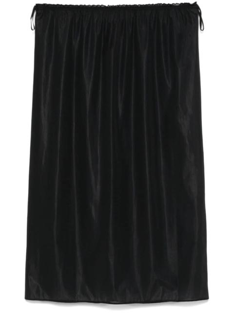 semi-sheer midi skirt