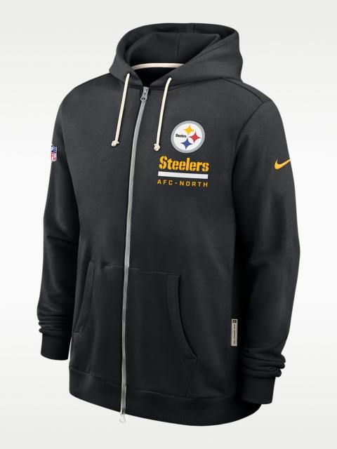 Pittsburgh Steelers Utility Player Sideline Men's Nike Dri-FIT NFL Full-Zip Hoodie