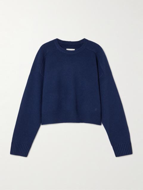 Bruzzi Cropped Wool And Cashmere-blend Sweater