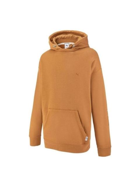 PUMA MMQ Logo Hoodie 'Yellow' 536596-74