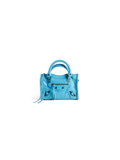 Women's Le City Bag Nano in Bleu Cyan