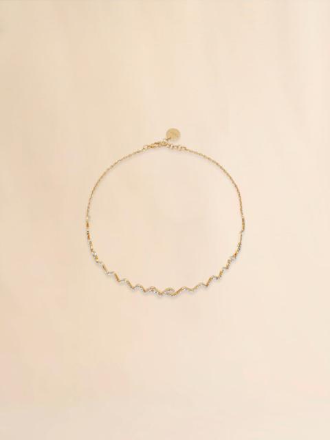 RHINESTONE PAVÉ MARNI SYMBOL CHOKER NECKLACE