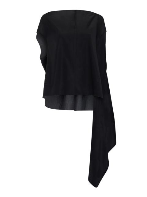 Ondine Stretch Silk Top black