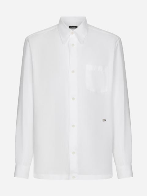 Linen Hawaiian shirt with DG hardware