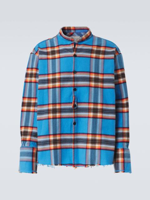 Plaid cotton shirt