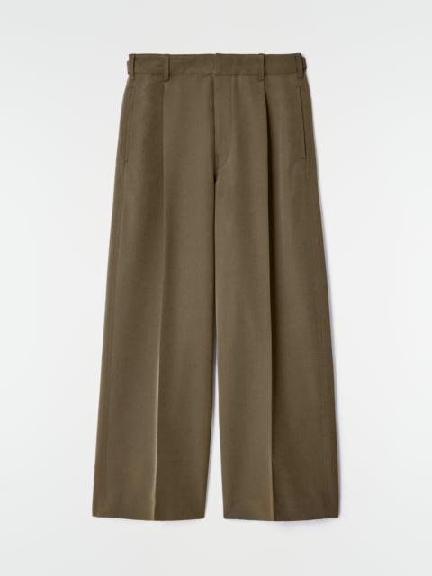 SINGLE PLEAT TAILORED PANTS IN WOOL MOHAIR TOILE