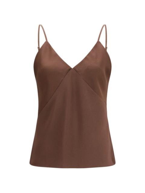 V-neck slip tank top