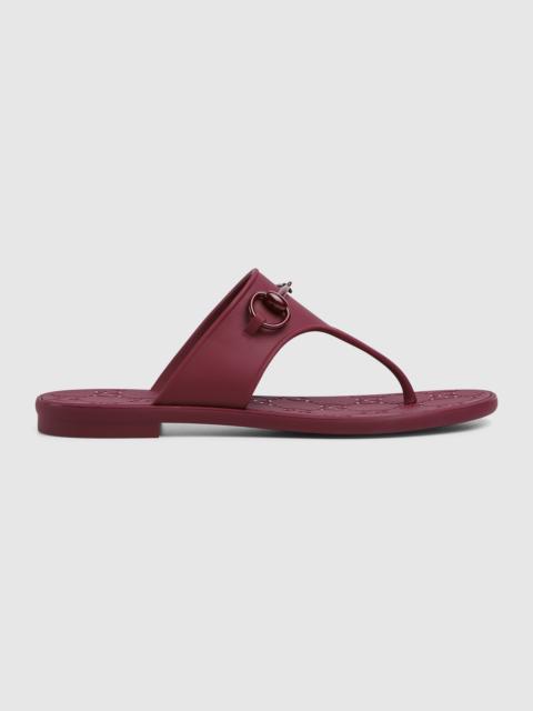 Women's thong sandal with Horsebit